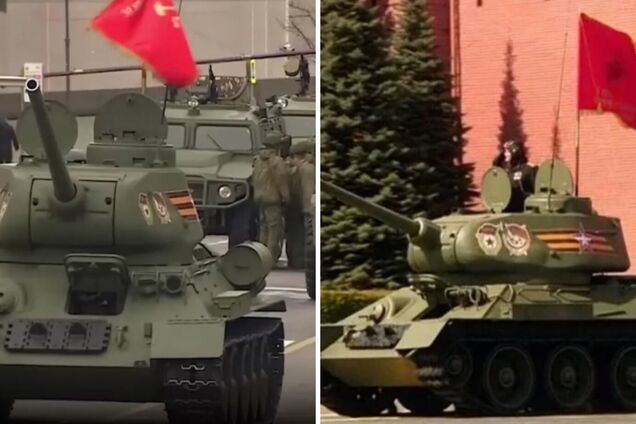 Армия России испытывает дефицит боевых танков, одинокая единица на параде в Москве тому доказательство – ЦСК