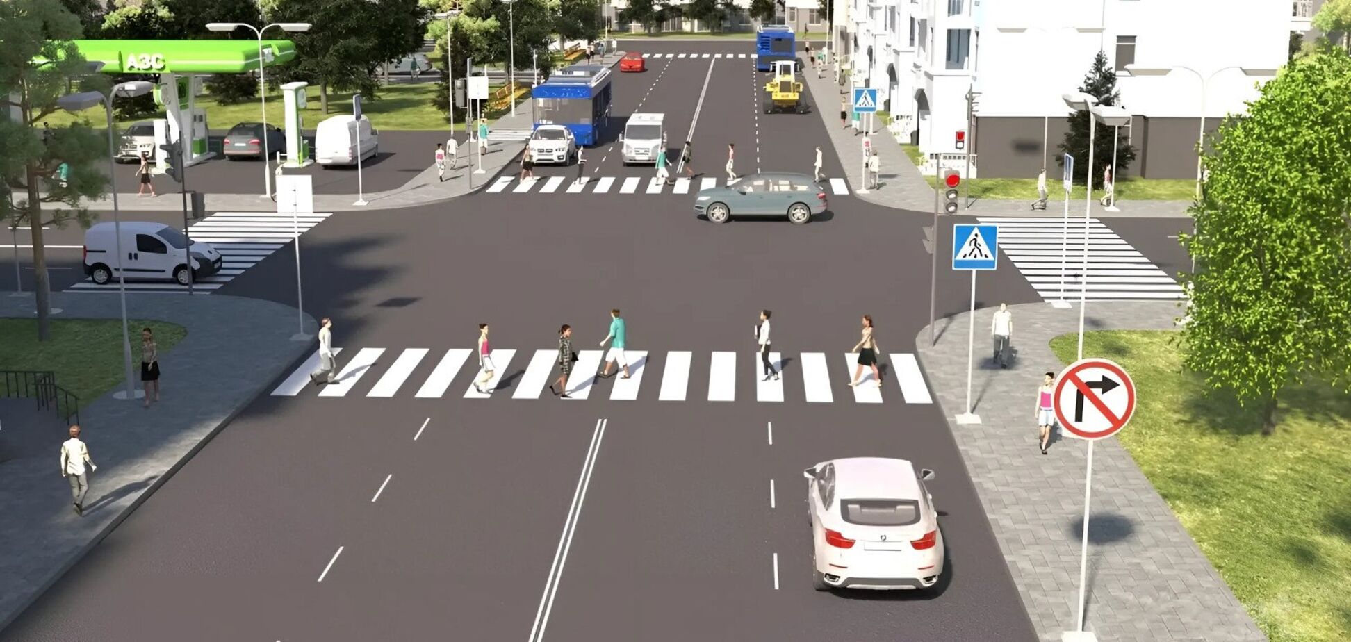 Куда разрешено повернуть водителю: задачи по ПДД на внимательность