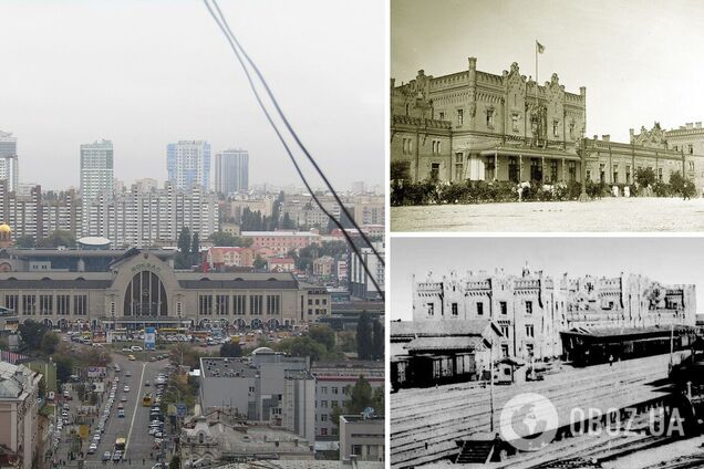 Центральный железнодорожный вокзал Киева везде.