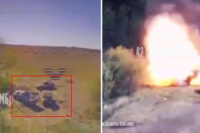 Работало подразделение 'Перун': защитники Украины уничтожили колонну российских БМП, которые шли в наступление на Харьковщине. Видео