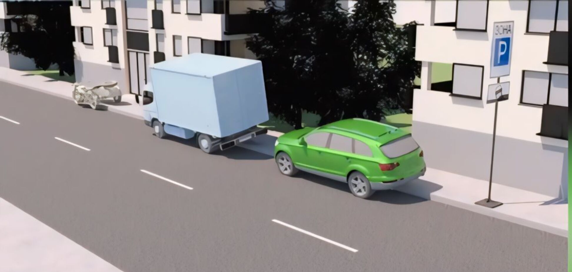 Який транспортний засіб неправильно поставили на стоянку? Хитрий тест із ПДР