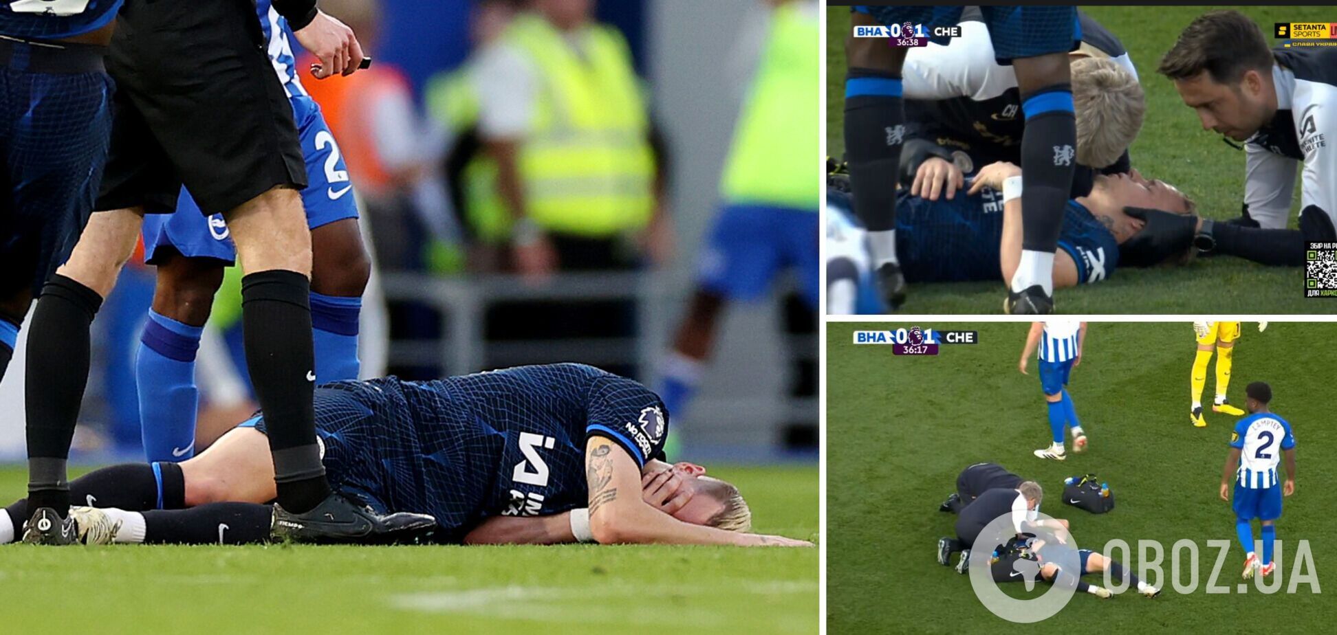 Можливий струс мозку. Мудрика забрали із матчу АПЛ після удару в голову. Відео