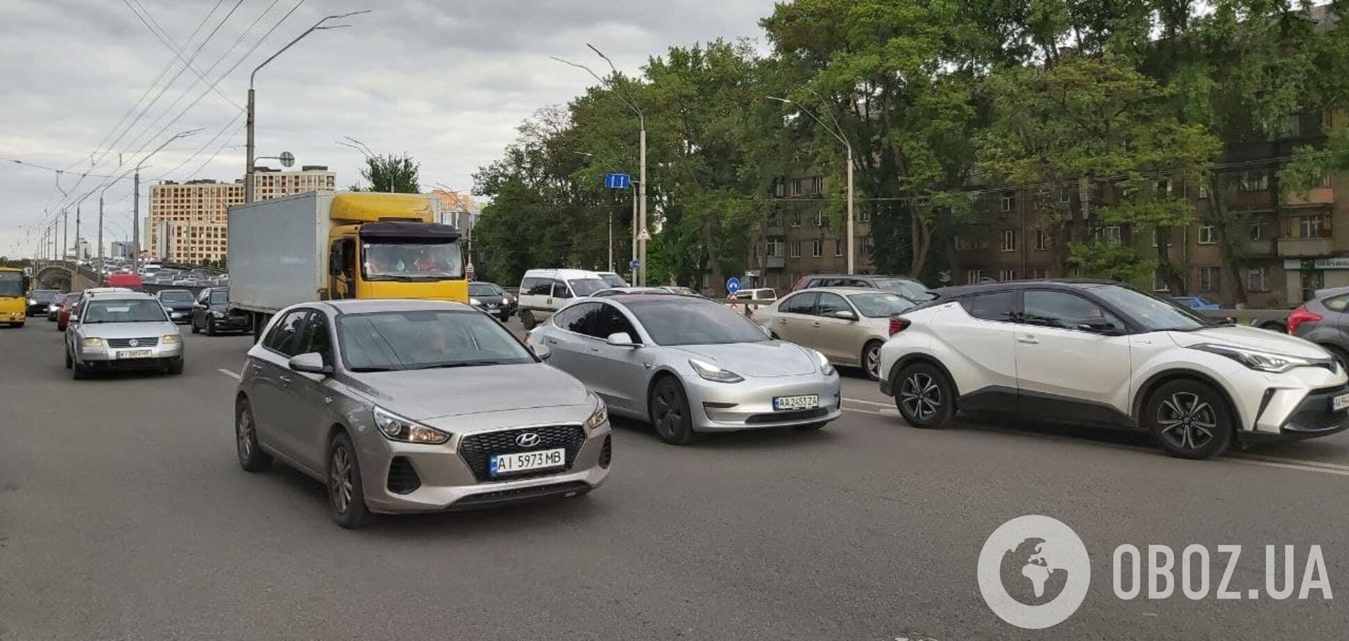 В Киеве ДТП спровоцировали многочисленные пробки