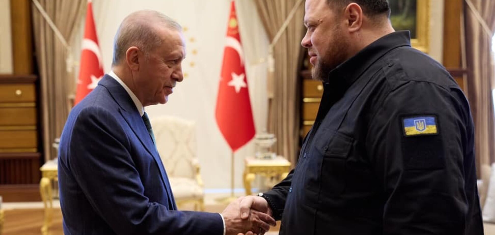Стефанчук зустрівся з Ердоганом в Туреччині: про що домовились