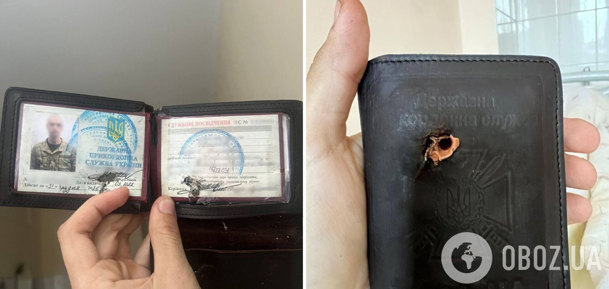 Куля могла стати фатальною: посвідчення врятувало прикордонника у Вовчанську. Фото