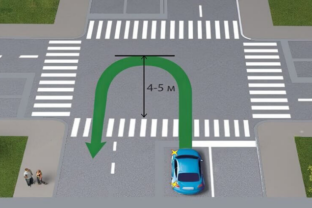 Можно ли выполнить разворот? Задача по ПДД, над которой придется хорошо подумать