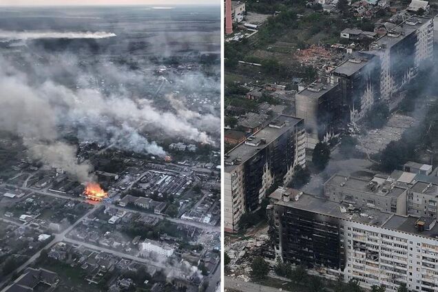 Зруйновані будівлі, над якими підіймається дим: як виглядає Вовчанськ на Харківщині, який атакують окупанти. Фото  і відео