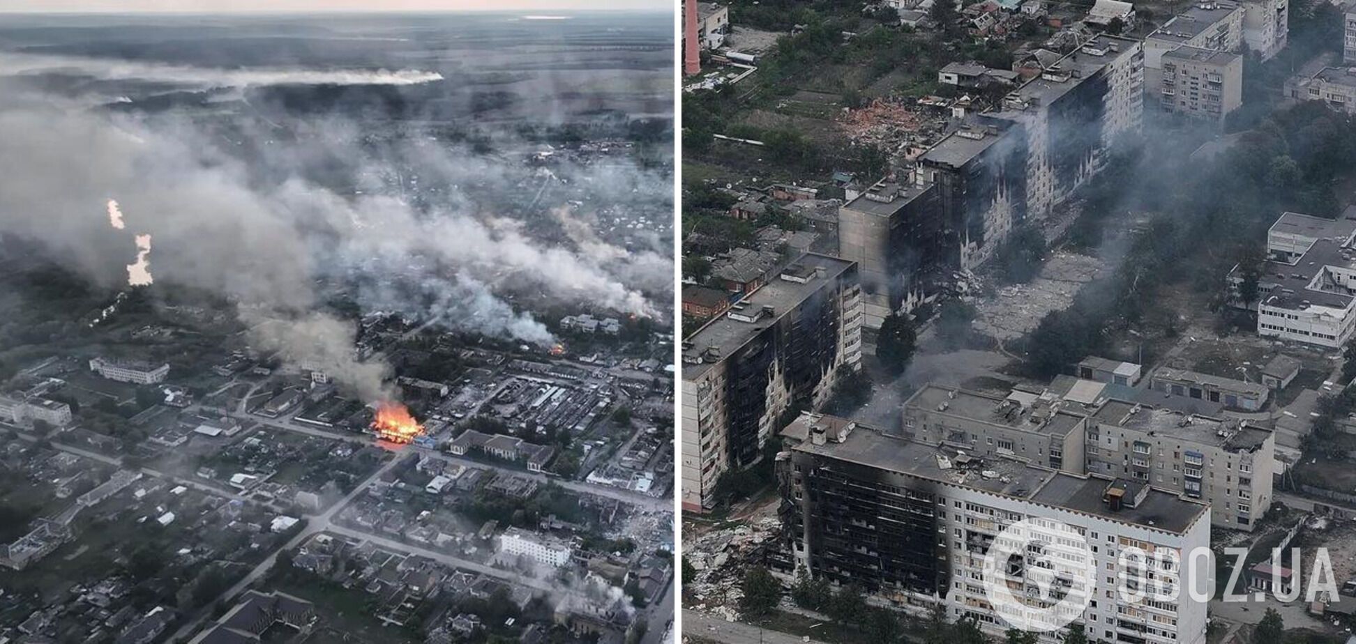 Разрушены здания, над которыми поднимается дым: как выглядит Волчанск на Харьковщине, который атакуют оккупанты. Фото и видео