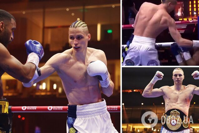 Непобедимый украинский боксер выиграл чемпионский бой нокаутом в первом же раунде. Видео