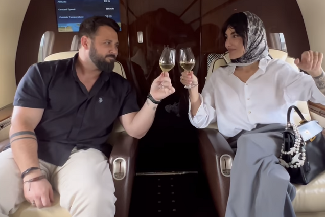 Українська блогерка з Бахмута похизувалася польотом на приватному літаку в Канни з чоловіком: українці різко відреагували