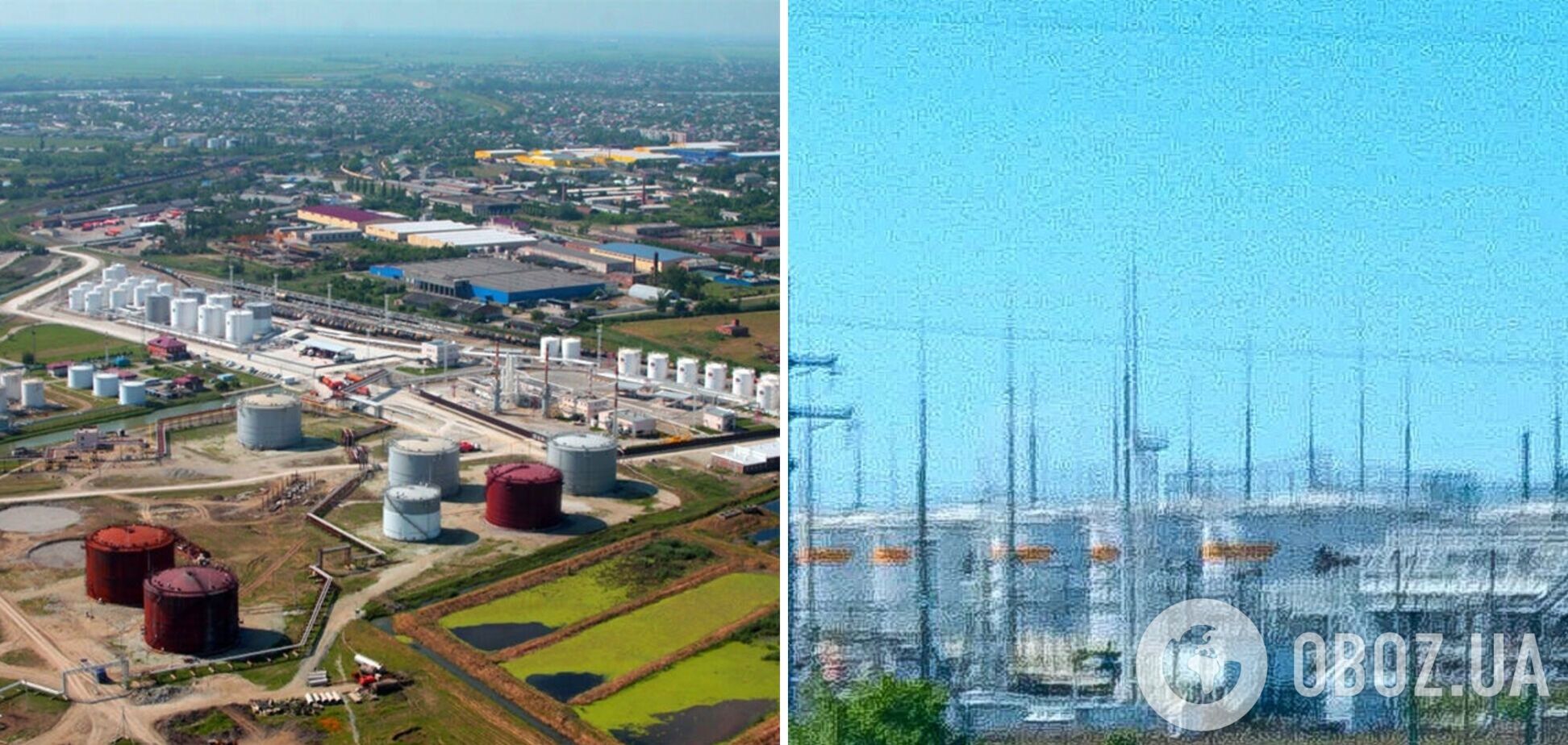 Россияне пытались защитить Славянский НПЗ от дронов молниеотводами: фотофакт