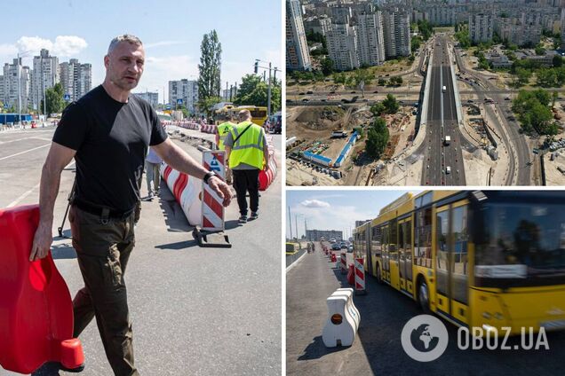 Кличко відкрив рух авто по новому шляхопроводу на Оболоні