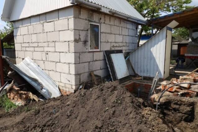 Пошкодження на вулиці Машинобудівників у Шебекіному