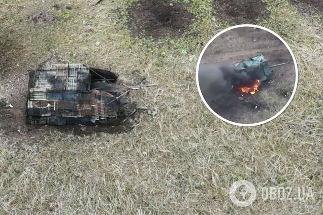 'Диво техніки рухалося до українських позицій': нацгвардійці знищили танк-сарай на Лиманському напрямку. Відео