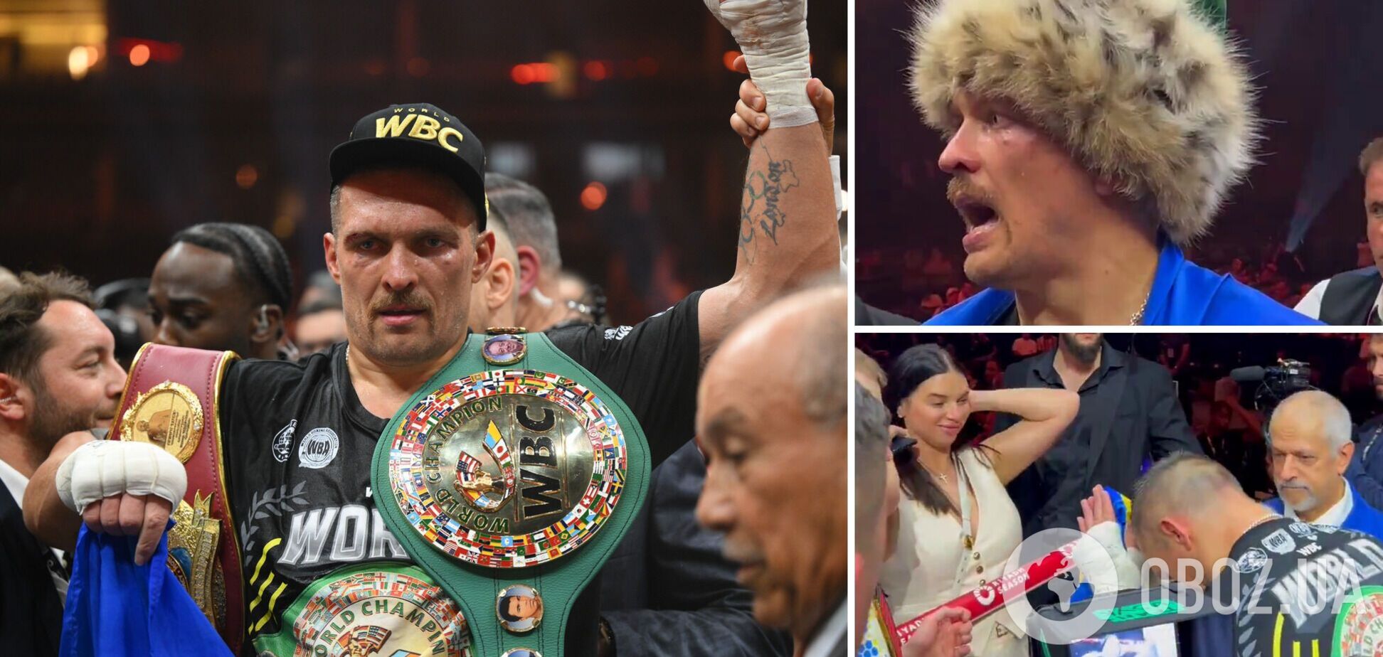 На камеру попало, что сразу сделал Усик, когда увидел свою жену в ринге после победы над Фьюри. Видео