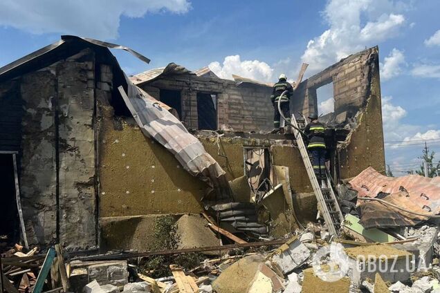 Внаслідок вибуху сталась пожежа