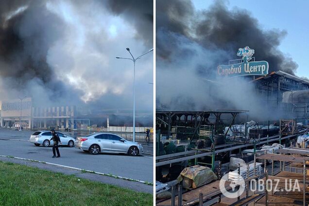 Россияне ударили по Харькову КАБами: попали в гипермаркет и парк, есть погибшие и раненые. Фото и видео