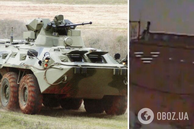 Враг не скроется: пограничники уничтожили средства связи и БТР армии РФ. Видео