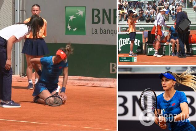 Знаменита українська тенісистка раптово відмовилася продовжувати матч на Roland Garros та пішла з корту. Відео