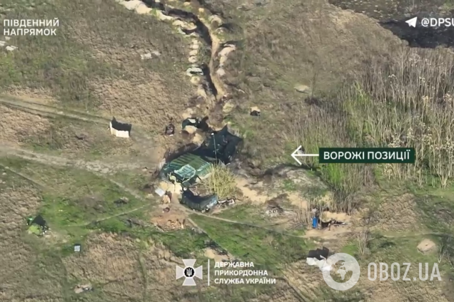 Пограничники разбили позиции окупантов на юге Украины. Видео
