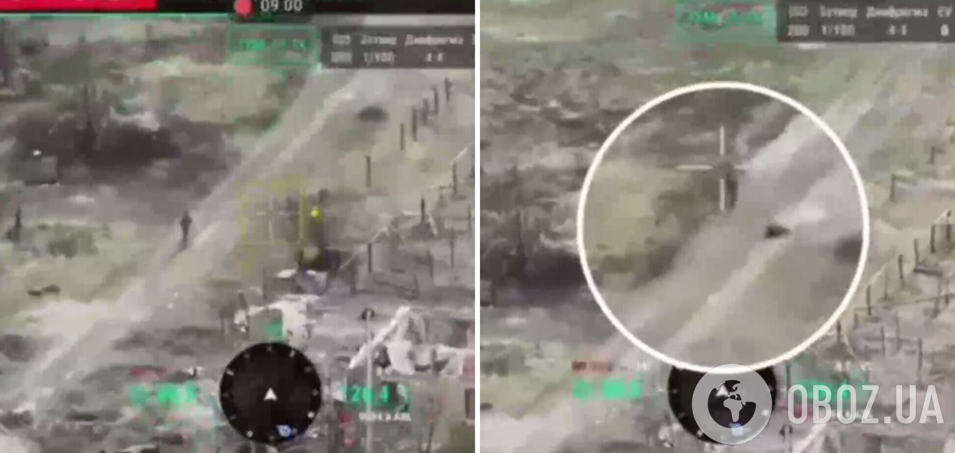 В DeepStatе показали, как FPV-дроны передают 'поздравления' оккупантам на левобережье Херсона. Видео