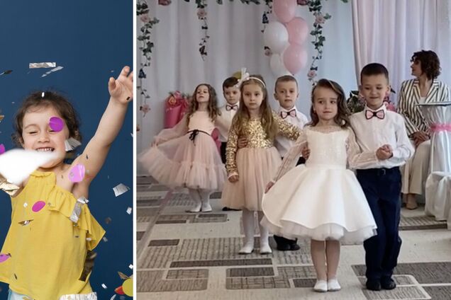 'Девочка в белом платье невероятная!' Видео вальса в детском саду Украины поразило сеть
