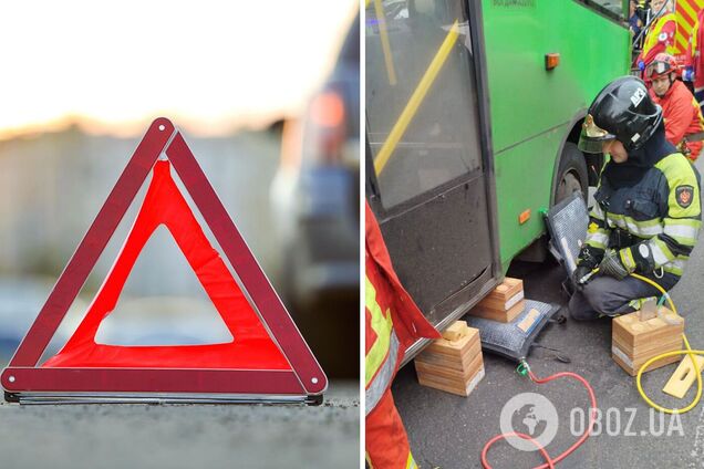 Тело погибшего из-под маршрутки доставали спасатели