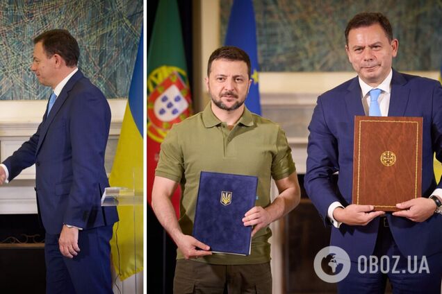 Зеленский в Португалии встретился с президентом и премьером страны и подписал соглашение о безопасности. Фото и видео