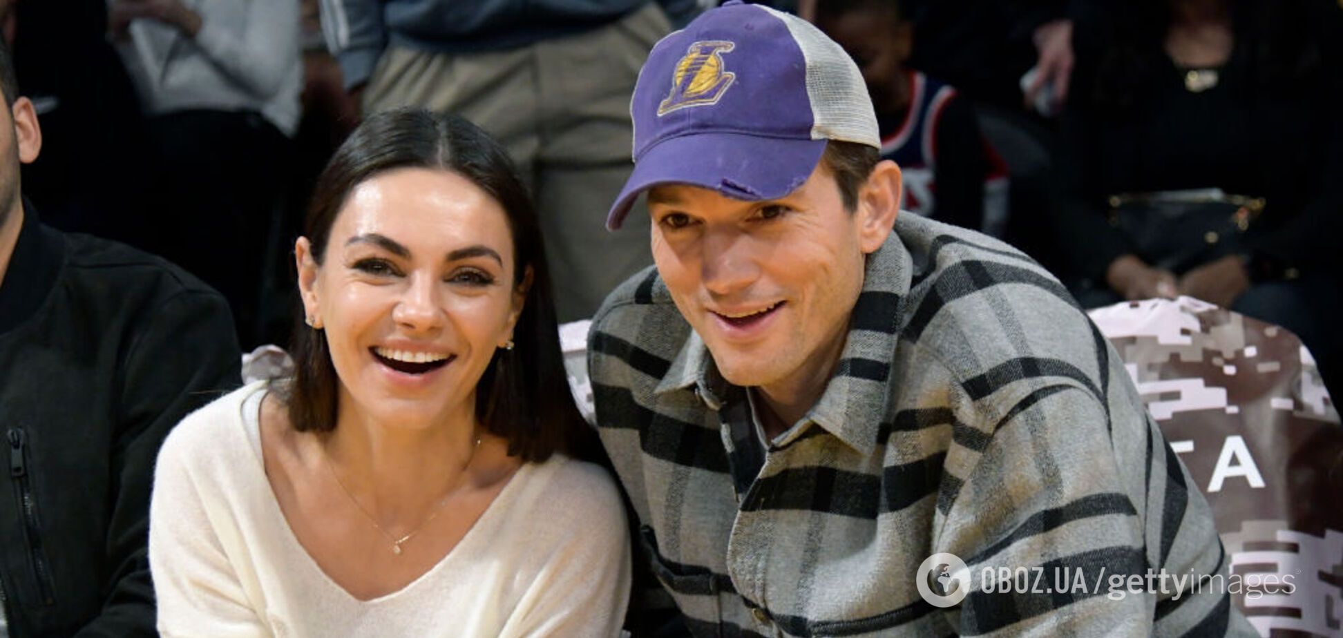 Діти Міли Куніс та Ештона Кутчера вперше з'явилися на публіці. Фото