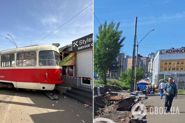 На Позняках прибрали МАФи на кінцевій зупинці трамваїв