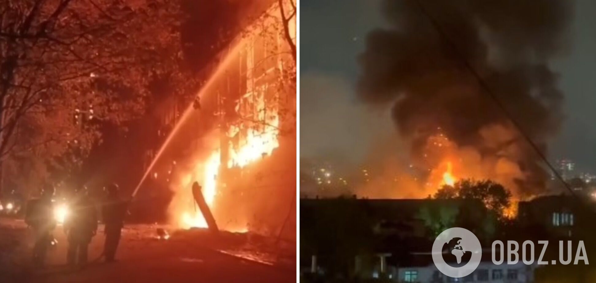 Стояла стіна вогню і диму: у Москві сталася потужна пожежа, до її ліквідації залучали авіацію. Відео 