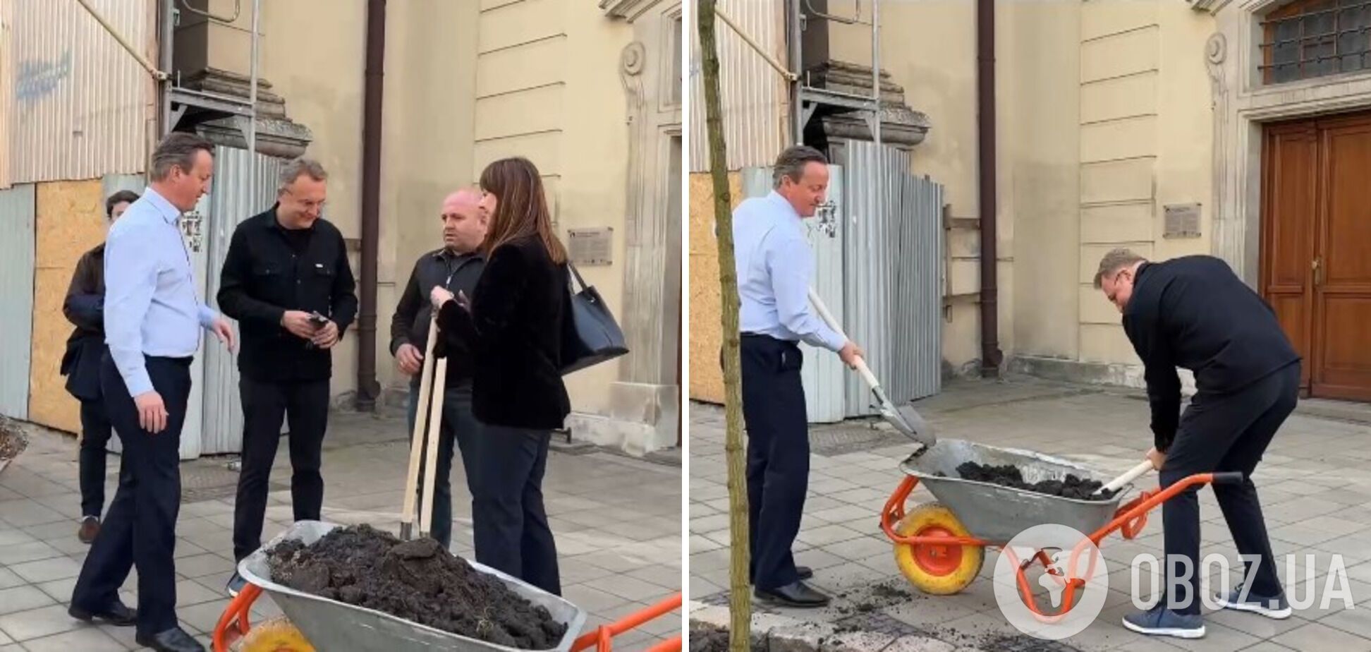Глава МЗС Британії прибув з візитом до Львова і посадив дерево у 'знаковому' місці. Відео 
