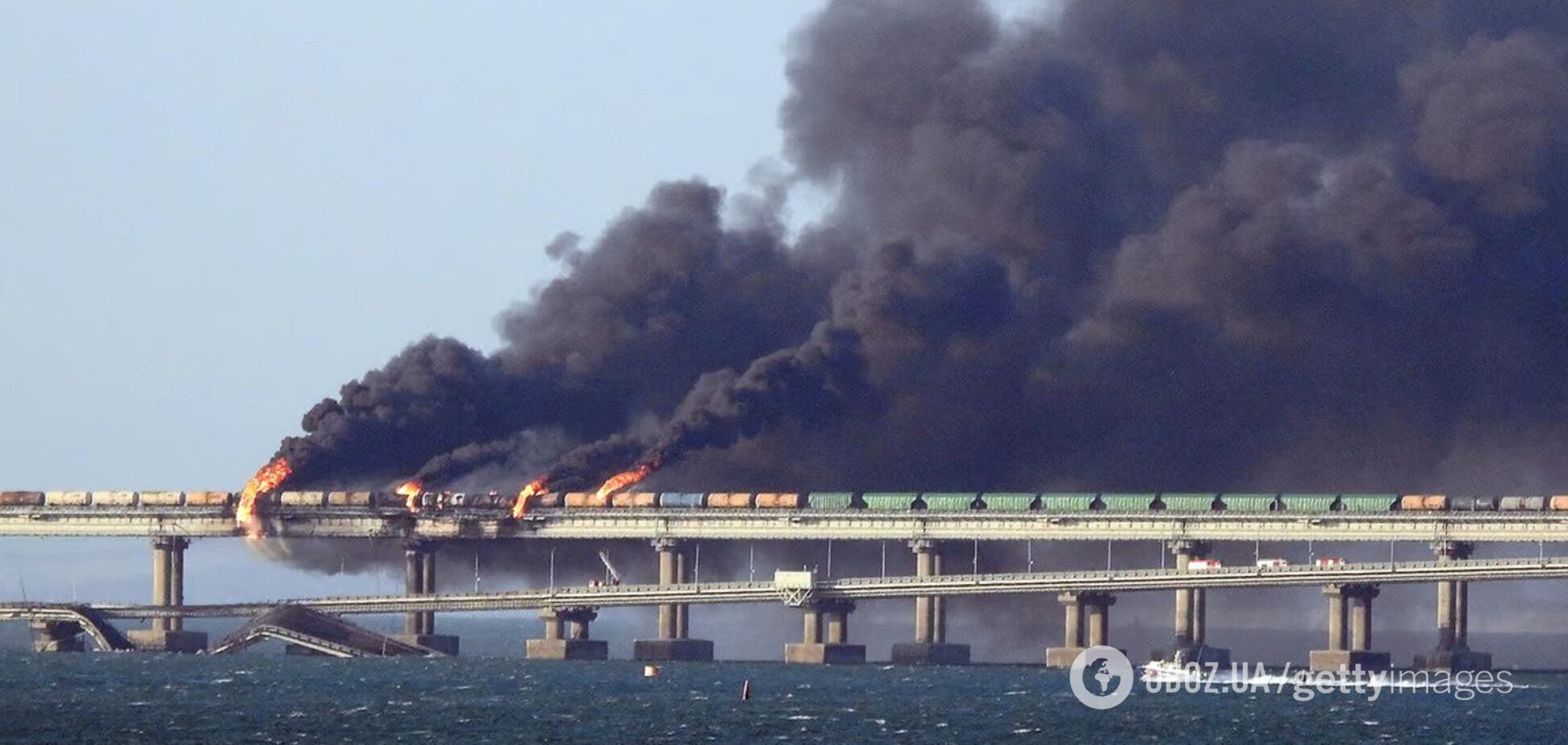 Ракетне паливо було в бобінах: у РФ назвали нові деталі вибуху на Керченському мосту восени 2022 року