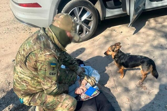 СБУ задержала в Харькове корректировщика РФ, который шпионил за позициями ВСУ под видом прогулок с собакой. Фото