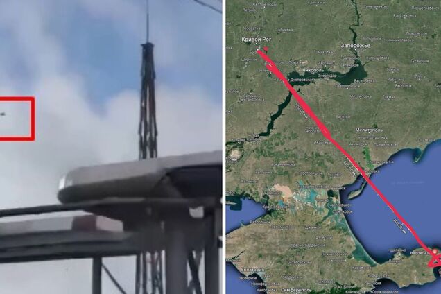 Під прицілом міг бути НПЗ: у мережу потрапило відео атаки дронів на Тамань