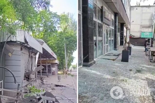 Оккупанты утром ударили по центру Херсона, пострадала женщина. Видео