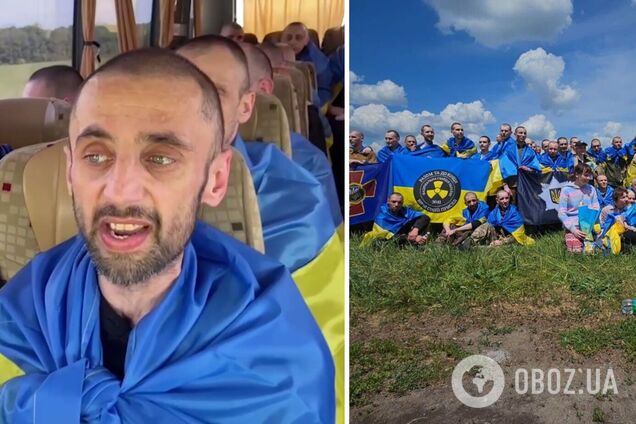 'Вірне серце твого сина я кладу тобі до ніг': звільнений із полону військовий заспівав пісню про Україну. Відео