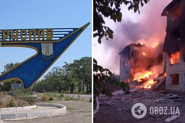 Окупанти скинули вибухівку з дронів на навчальний заклад у Бериславі: виникла пожежа