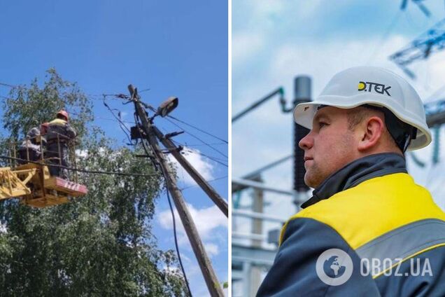 За двое суток ДТЭК вернул свет 70 тыс. семей, которые были без электроэнергии из-за обстрелов