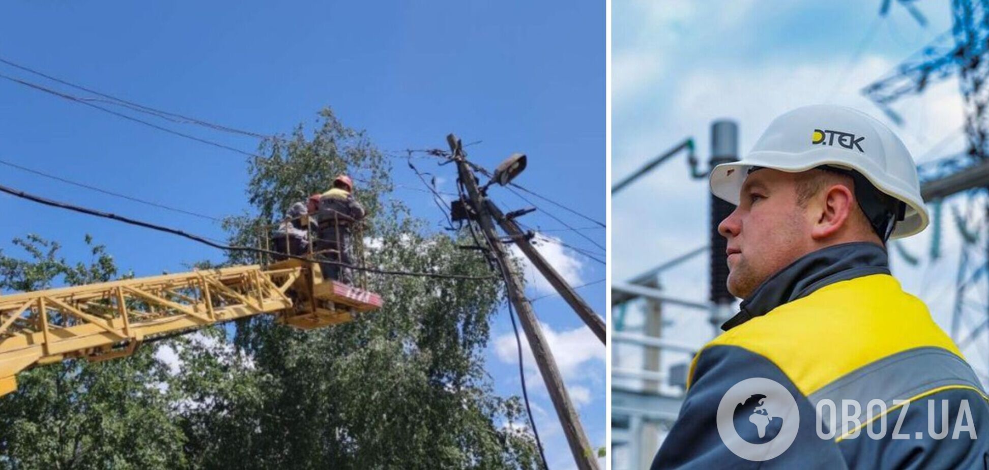 За двое суток ДТЭК вернул свет 70 тыс. семей, которые были без электроэнергии из-за обстрелов