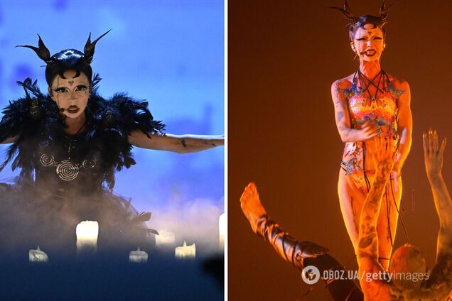 Небинарный участник Евровидения 2024 года от Ирландии устроил на сцене сеанс экзорцизма и 'зажег' зал. Видео