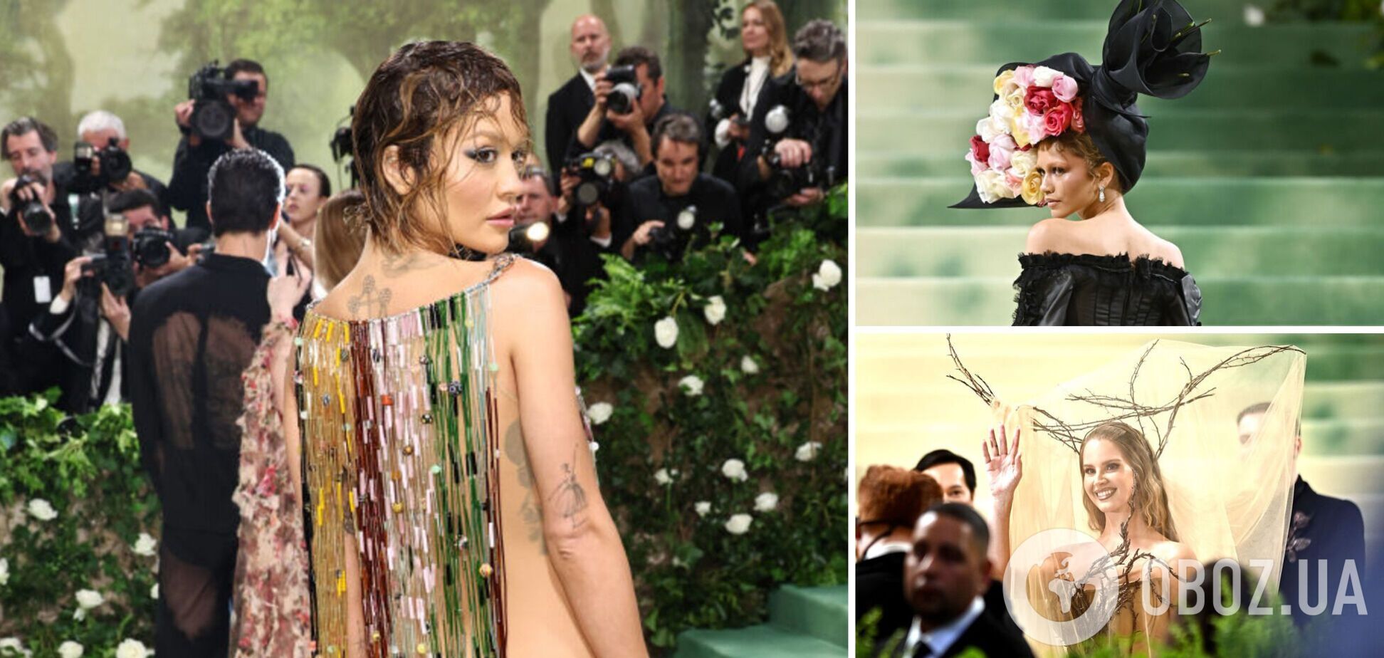 Лана Дель Рэй в ветвях, полуобнаженная Рита Ора и Ким Кардашьян, талия которой поразила всех. Лучшие образы на Met Gala 2024