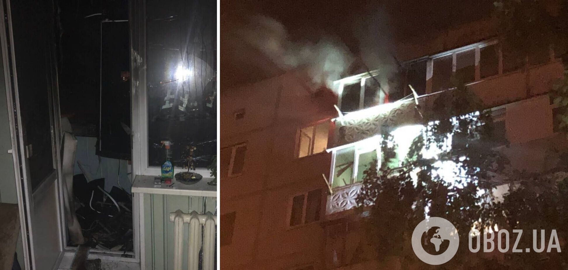 Пожар произошел на балконе в квартире многоэтажки