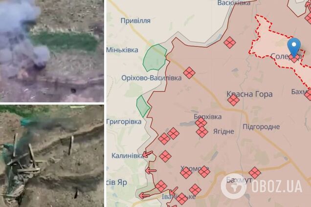 Отработали точно: защитники Украины показали поражение оккупантов на Соледарском направлении. Видео