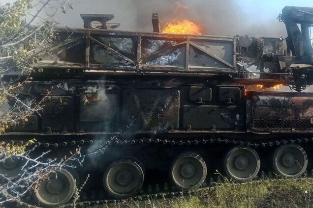 Самознищився через помилку екіпажу: армія РФ втратила черговий 'Бук' на Запорізькому напрямку. Фото