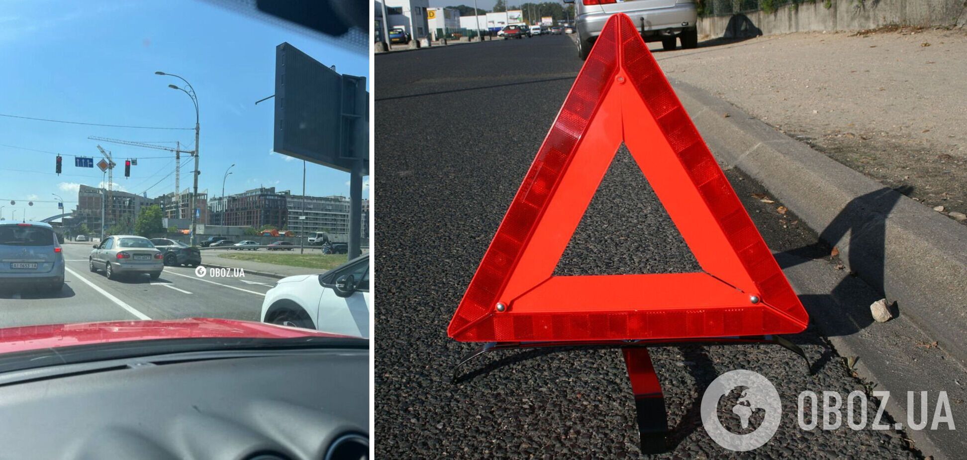 В результате ДТП возникла пробка