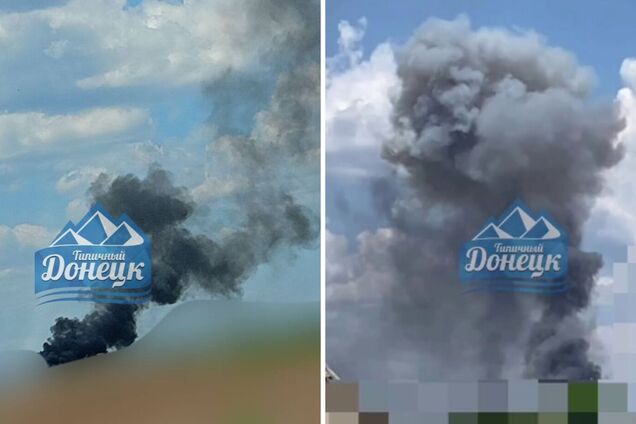 В оккупированном Донецке прогремели взрывы, поднялся дым. Фото и видео