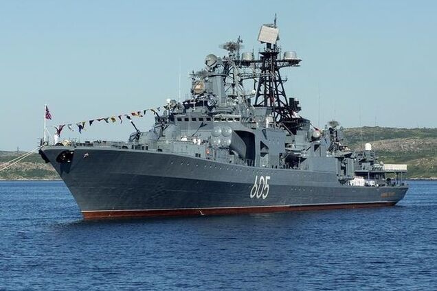 У Баренцовому морі загорівся протичовновий корабель РФ 'Адмірал Левченко': екіпаж налічує кілька сотень осіб