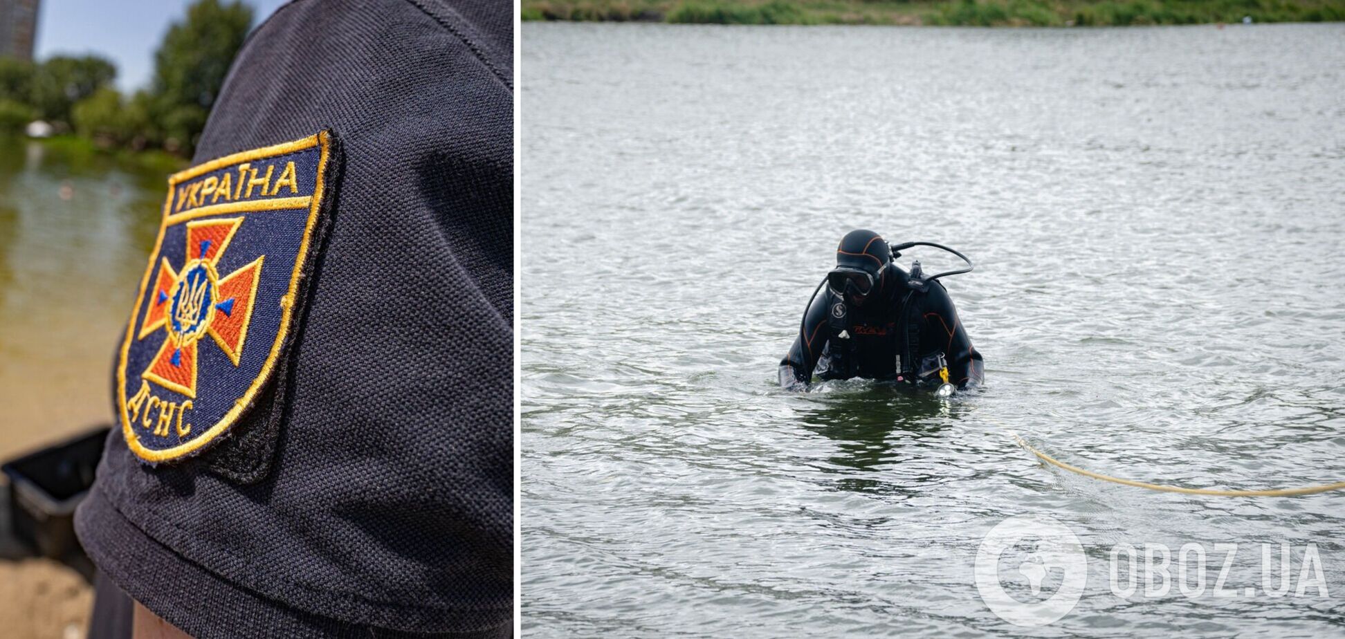 Рятувальники транспортували тіло жінки на берег