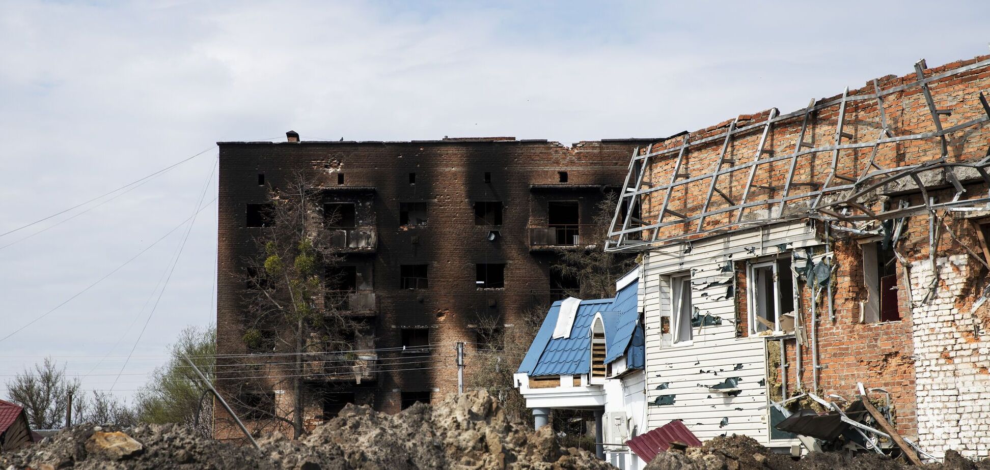 Иллюстрация. Уничтоженный дом в результате действий российских оккупантов